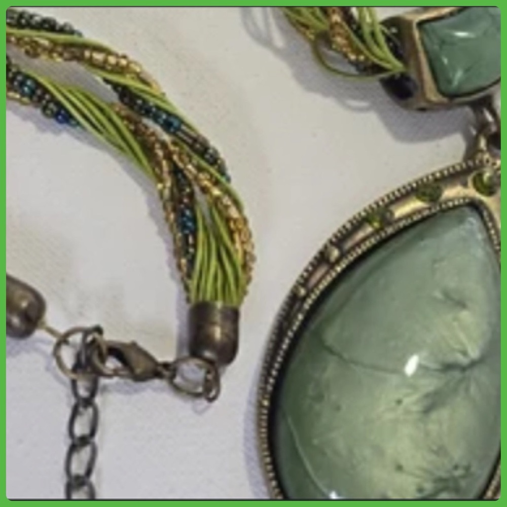 Bohemian Teardrop Beaded Necklace